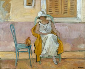Beyaz Elbiseli Kadın; Beyaz Elbiseli Kadın, 1923 dolayları by Henri Lebasque