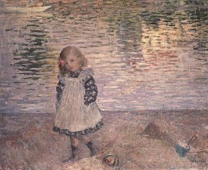 Sahilde Genç Kız by Henri Lebasque