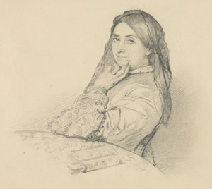 Annesinin portresi, 1851. by Henri Lehmann