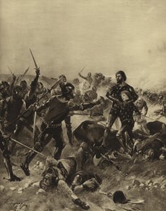 Battle of Poitiers, 1356 (gravure)