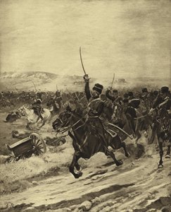 Hafif Tugay Hücumu, Balaclava Savaşı, 1854 (gravür)
