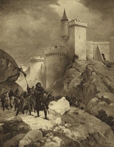 King Richard I of England at the Siege of Chalus, 1199 (gravure)