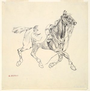 askeri at by Henri Louis Dupray