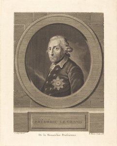 Büyük Frederick, Prusya Kralı by Henri Marais after Anton Graff