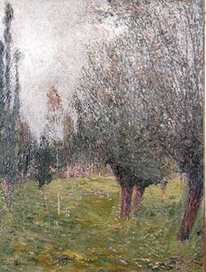 Ağaçlı manzara (tuval üzerine yağlı boya) by Henri Martin