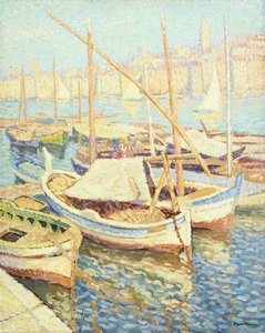 Marsilya Limanı (tuval üzerine yağlı boya) by Henri Martin