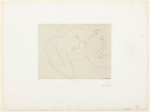 Eğik Kafa ve Balık Kasesi by Henri Matisse