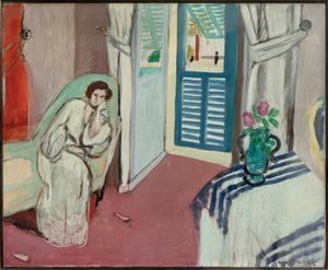 Kanepede oturan kadın by Henri Matisse