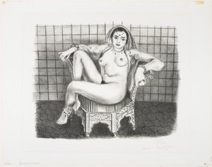 Genç Hindu-Seated Odalisque by Henri Matisse