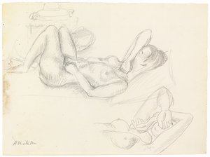 Çıplak Çalışma, Kapalı Yüz by Henri Matisse
