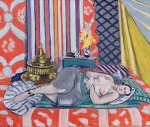 Gri pantolonlu odalisque by Henri Matisse
