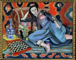 Türk Sandalyesi ile Odalisque by Henri Matisse