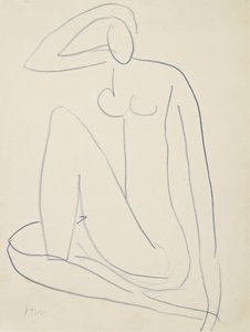 Oturan kadın figürü by Henri Matisse