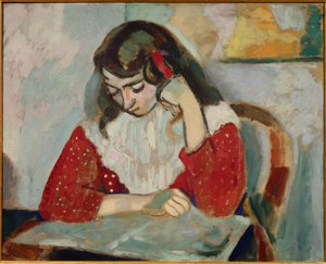 marguerite lisant 1906 (tuval üzerine yağlıboya)