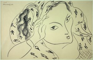 tema ve varyasyon l.5 1942 (çizim) by Henri Matisse