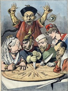 Çin - kralların ve... imparatorların pastası Karikatür, 1898