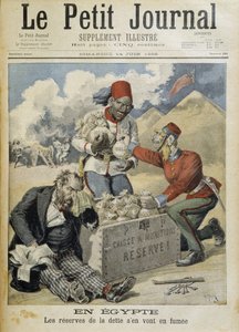 Mısır: borç rezervleri duman oluyor - 14/06/1896 tarihli “” Le Petite Journal” da by Henri Meyer