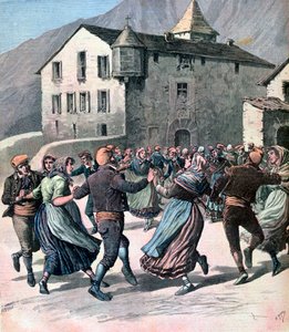 Farandole, Andorra, 1891 by Henri Meyer