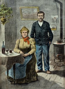 Suikastçı Xavier Ange Carrara ve eşi Louise by Henri Meyer