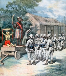 Savaşın idolü, Kana, Dahomey, Afrika, 1892 by Henri Meyer