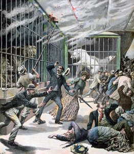 Hayvanat bahçesindeki olay, Montceau-les-Mines, Fransa, 1891 by Henri Meyer