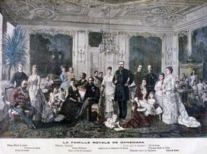 Danimarka kraliyet ailesi, 1891 by Henri Meyer