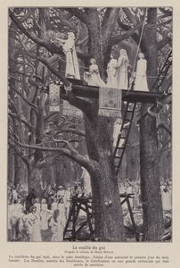 Druidler Ayın Altıncı Gününde Ökseotunu Kesiyor (lito) by Henri Paul (after) Motte