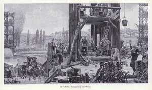 Alesia Kuşatması, Galya, MÖ 52, Usta Gravürlerde Modern Sanattan İllüstrasyon (Richard Bong, Berlin, c. 1904 (gravür) by Henri Paul (after) Motte