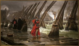 Richelieu, Henri Motte (1846-1922) tarafından La Rochelle setinde by Henri Paul Motte