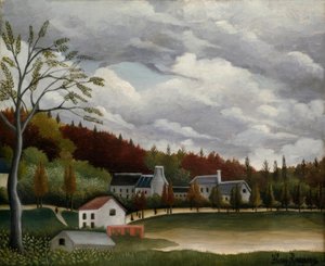 Gentilly yakınlarındaki Bièvre by Henri Rousseau
