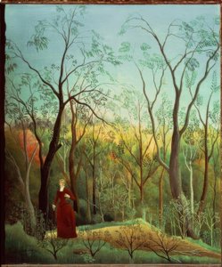 Ormanda yürüyüş by Henri Rousseau
