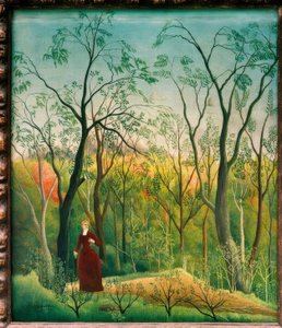Ormanda yürüyüş by Henri Rousseau