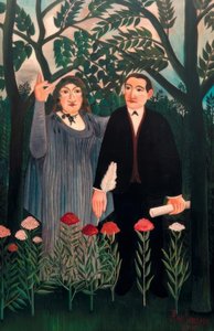 Şaire ilham veren ilham perisi by Henri Rousseau