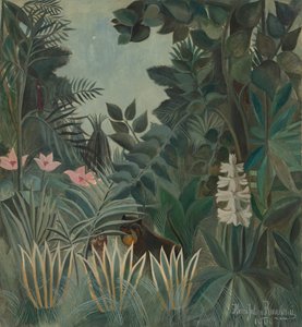 Ekvator Ormanı, 1909. by Henri Rousseau