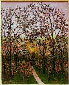 Bellevue platosunun bir köşesi by Henri Rousseau