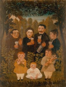 Birleşik aile by Henri Rousseau