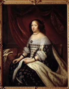 Fransa Kraliçesi Portresi Avusturya Anne (1601-1666) Tablosu Henri Testelin (1616-1695) 17. yüzyıl Özel koleksiyon