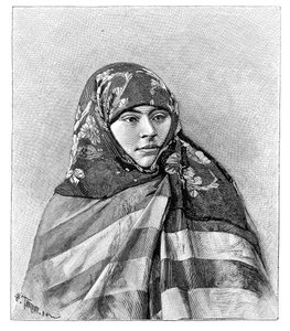 Brussalı bir kadın, Türkiye, 1895.