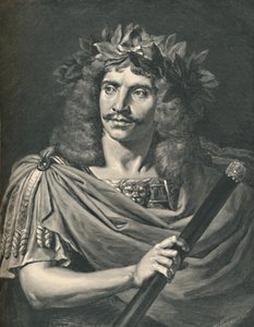 Molière, Pompée Trajedisinde Julius Caesar rolünde, 1886 by Henri Thiriat