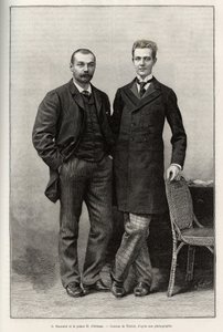 Hikayenin yazarı Gabriel Bonvalot (1853-1933) ve yolculuğun fotoğrafçısı Prens Henri d
