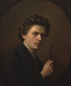 Maulstick ile Otoportre, c. 1863.