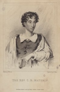 Charles Robert Maturin, İrlandalı Protestan din adamı; romancı ve oyun yazarı by Henri after Meyer