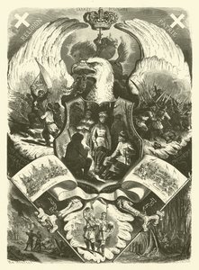 Rus yönetimine karşı 1863-1864 ayaklanması sırasında Polonya Ordusu askerleri ve üniformaları (gravür)