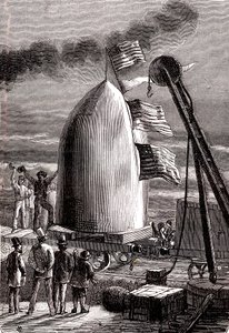 Dev silah mermisi, Jules Verne'in "Dünyadan Ay'a" adlı eseri Ay'a ateşlenmek üzere Stone's Hill'e ulaştı.