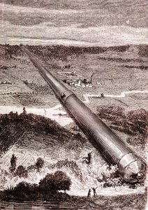 JT Maston'un dev uzay silahı, Jules Verne'in "Dünyadan Ay'a" adlı eseri