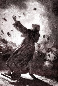 Rahip Berthold Schwartz, Jules Verne'in "Dünyadan Ay'a" adlı eseri by Henri de Montaut