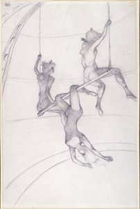 uçan trapez by Henri de Toulouse Lautrec