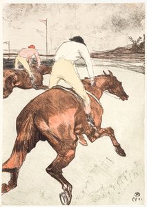 jokey by Henri de Toulouse Lautrec
