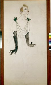 Yvette Guilbert by Henri de Toulouse Lautrec