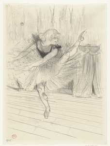 Portret van danseres Ida Heath Ida Heath İngiliz dansçı by Henri de Toulouse Lautrec (signed by artist)
